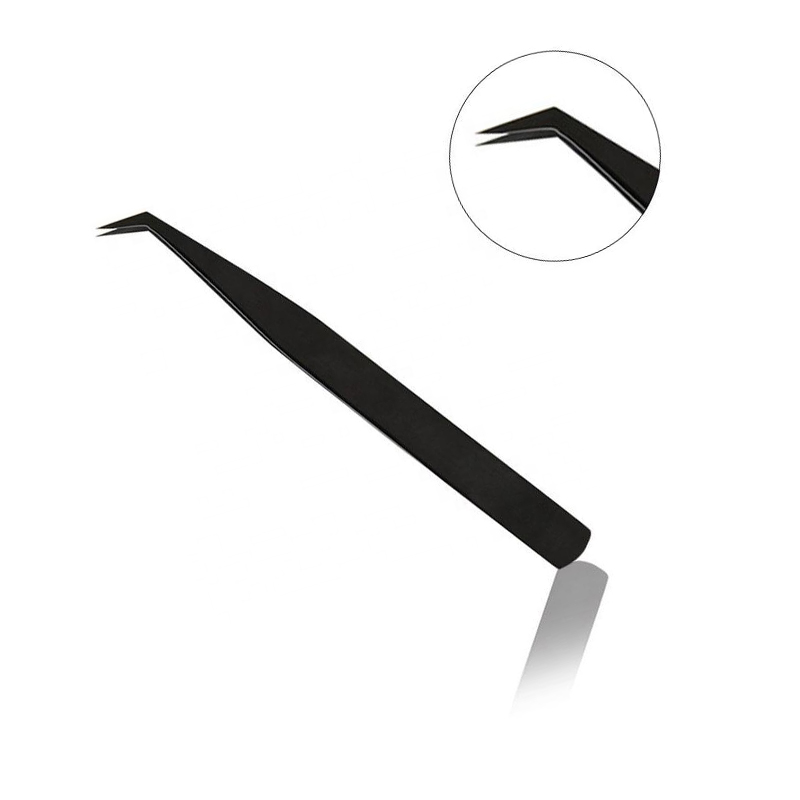 Fine Bent Volume Tweezers